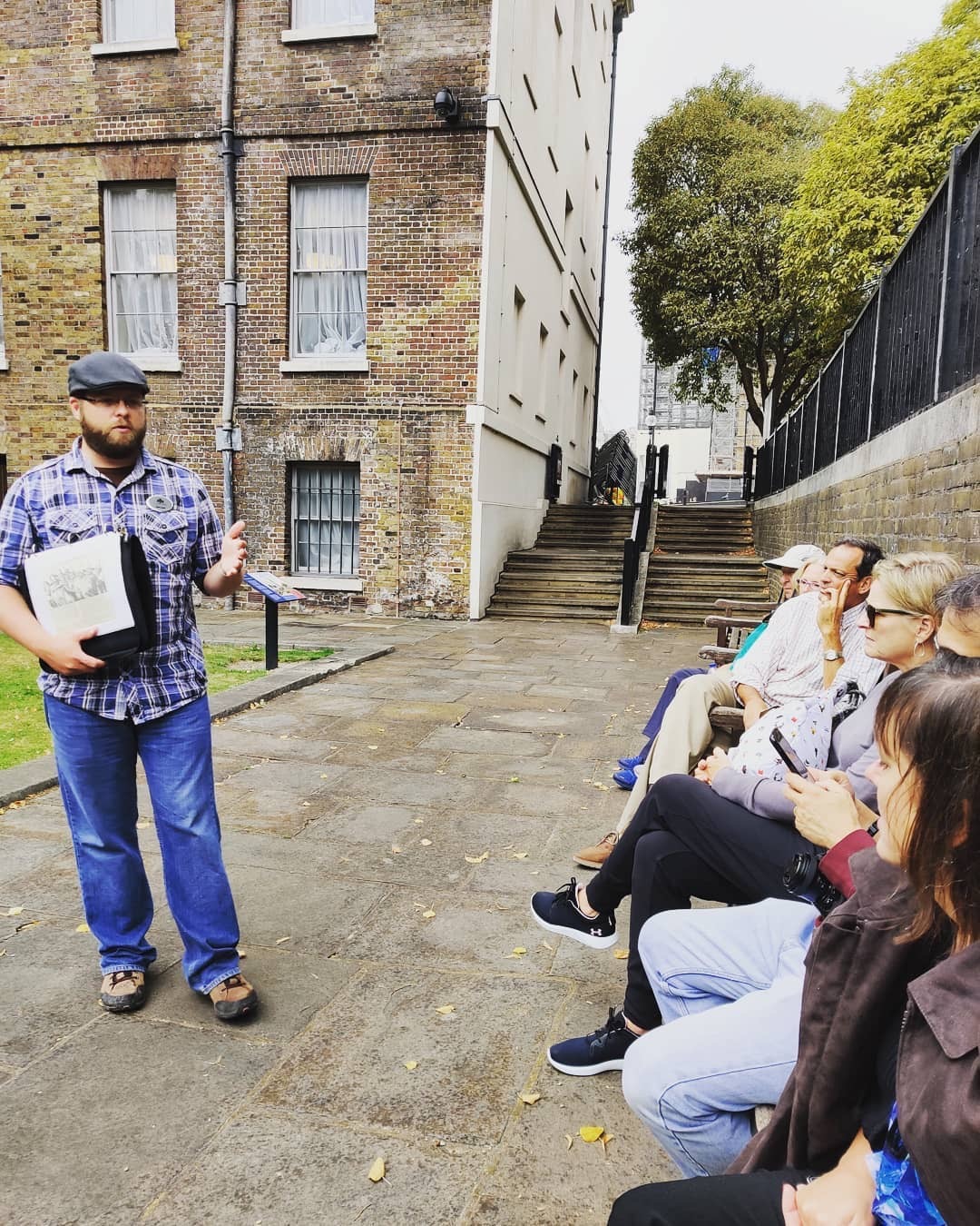 Nate Loper teaching about Guy Fawkes London Christian Tour